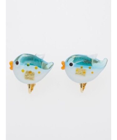 【カヤ】ガラス守りイヤリング