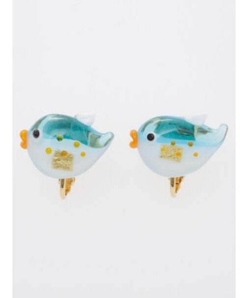 【カヤ】ガラス守りイヤリング