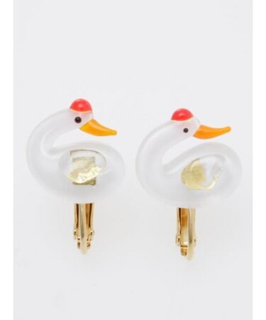 【カヤ】ガラス守りイヤリング