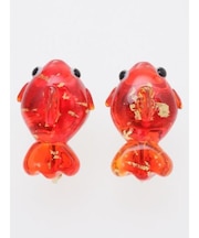 【カヤ】ガラス守りイヤリング