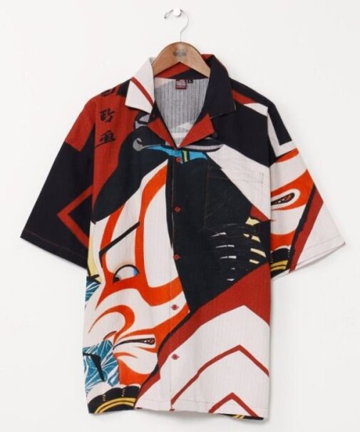 【カヤ】着る、NIPPON ART 倭の絵シャツＬサイズ