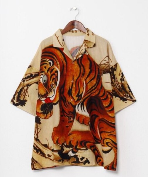 【カヤ】着る、NIPPON ART 倭の絵シャツＬサイズ