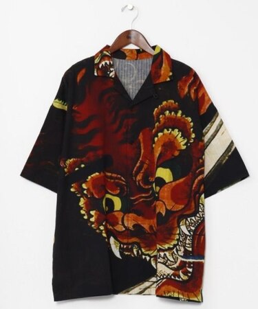 【カヤ】着る、NIPPON ART 倭の絵シャツＬサイズ