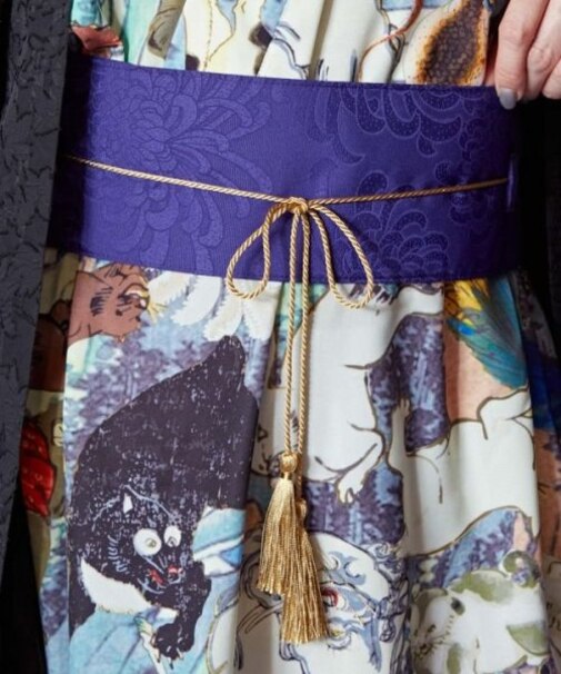 【カヤ】透かし花帯ベルト