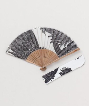 【カヤ】花影扇子