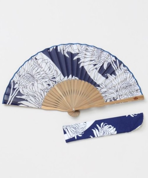 【カヤ】花影扇子