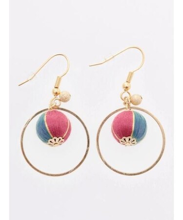 【カヤ】重ね手鞠ピアス