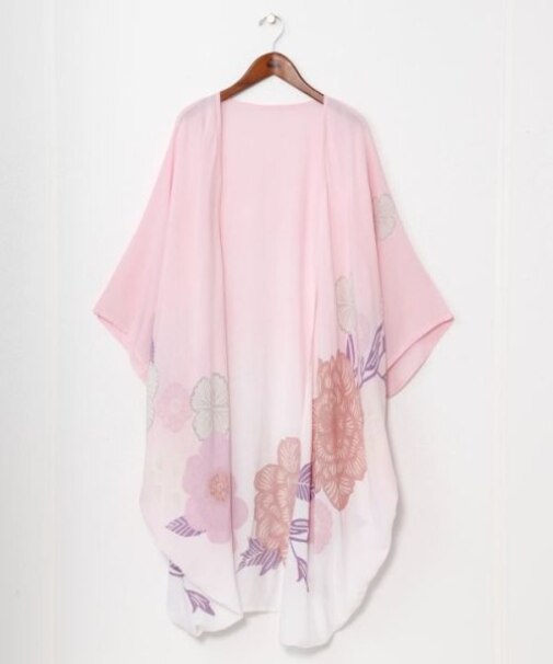 【カヤ】【ＵＶカット加工】花笑み振袖羽織