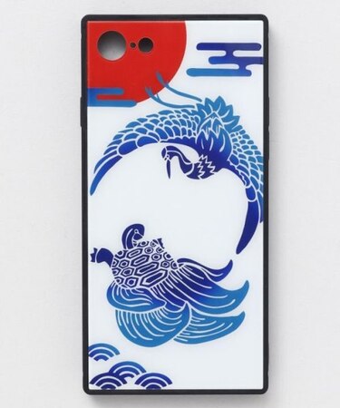 【カヤ】[iPhone8/7/SE(第二世代）]スマホ包みガラス