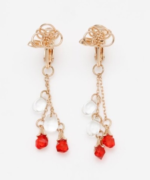 【カヤ】花雫イヤリング