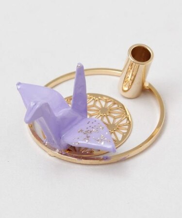 【カヤ】折り鶴お香立て