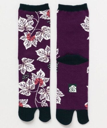 【カヤ】葡萄の足袋（23-25cm）