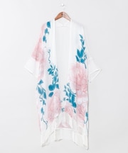 【カヤ】【UVカット加工】花錦羽織