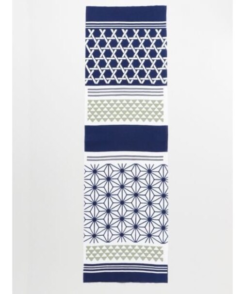 【カヤ】【長尺】麻の葉手拭