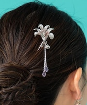 【カヤ】百合開きかんざし