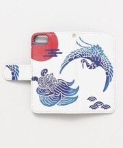 【カヤ】[iPhoneSE/8/7]スマホ手帳包み