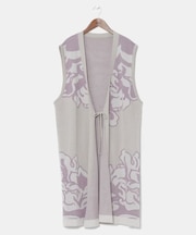 【カヤ】寒露の竜胆ニットベスト