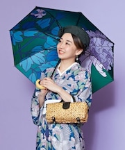 【カヤ】【遮光率90%以上】天井絵日傘（晴雨兼用）
