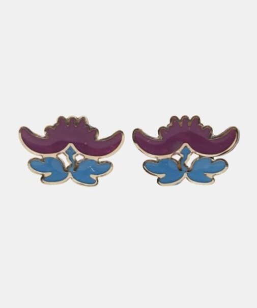 【カヤ】花紋ピアス