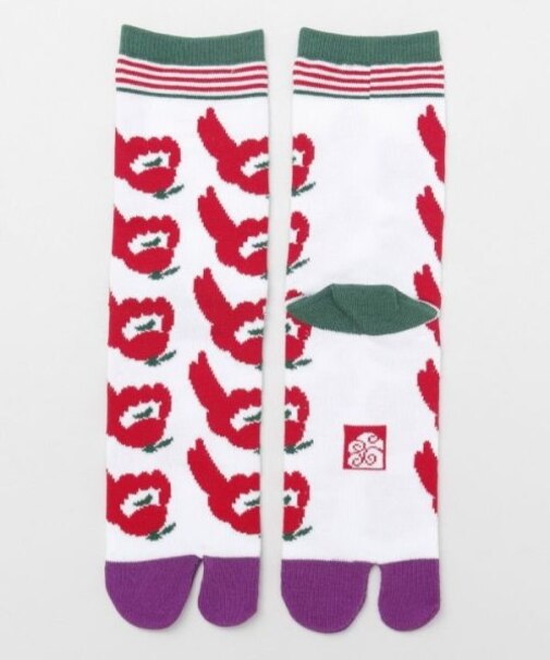 【カヤ】赤こけし足袋（23-25cm）