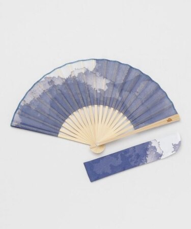 【カヤ】にじみ扇子