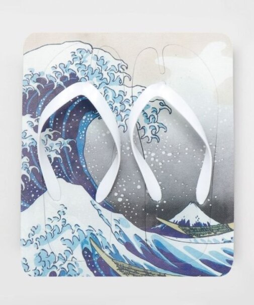 【カヤ】浮世絵足袋型ビーチサンダル(23-24cm )