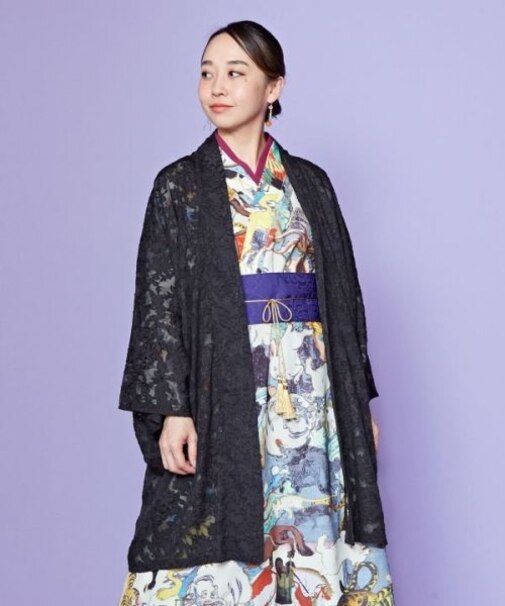 【カヤ】透かし花羽織
