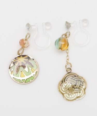 【カヤ】透かし和イヤリング