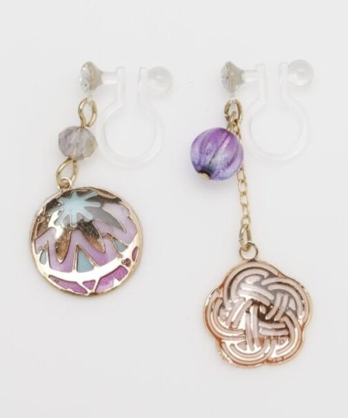 【カヤ】透かし和イヤリング