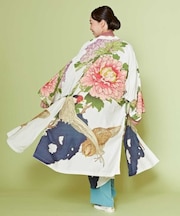 【カヤ】【ＵＶカット加工】花鳥羽織