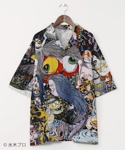 【カヤ】アロハシャツ（Lサイズ）《水木しげる》