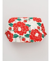 【カヤ】縞椿四角ポーチ