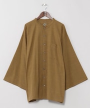 【カヤ】角袖メンズシャツ