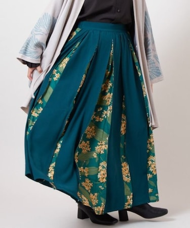 【カヤ】四季の冬装い八掛スカート