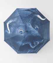 【カヤ】【遮光率90%以上】獣面相日傘（晴雨兼用）