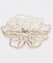 【カヤ】芍薬咲きバレッタヘアクリップ