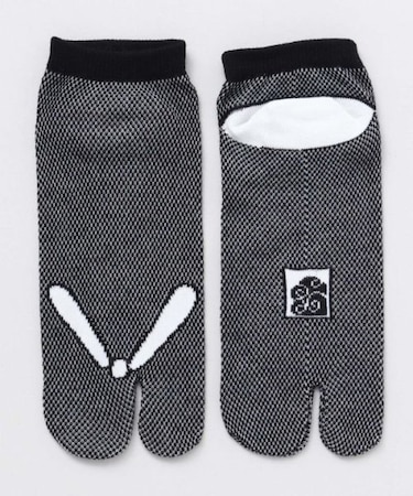 【カヤ】鼻緒灰色鹿の子（23-25cm）