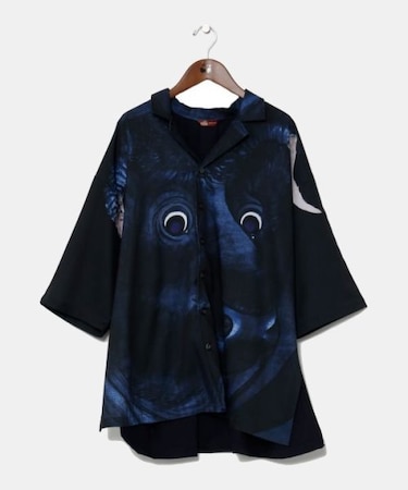 【カヤ】獣面相メンズシャツ