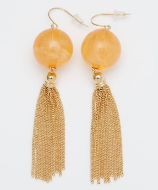 【カヤ】玉しゃらピアス