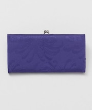 【カヤ】透かし花がま口長財布