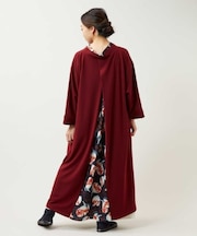 【カヤ】四季の冬装い八掛ワンピース