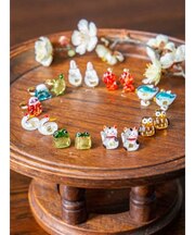 【カヤ】ガラス守りピアス