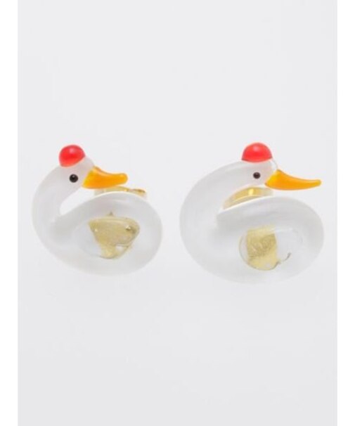 【カヤ】ガラス守りピアス