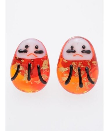 【カヤ】ガラス守りピアス