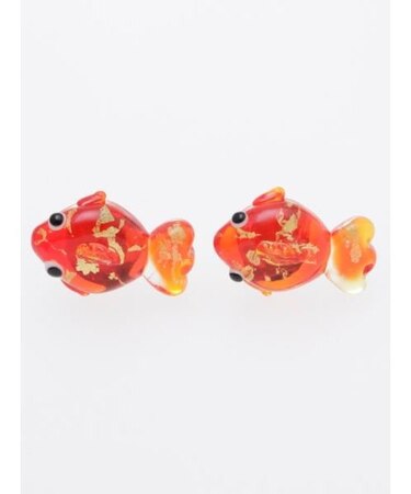 【カヤ】ガラス守りピアス