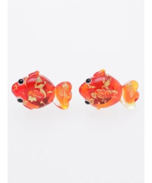 【カヤ】ガラス守りピアス