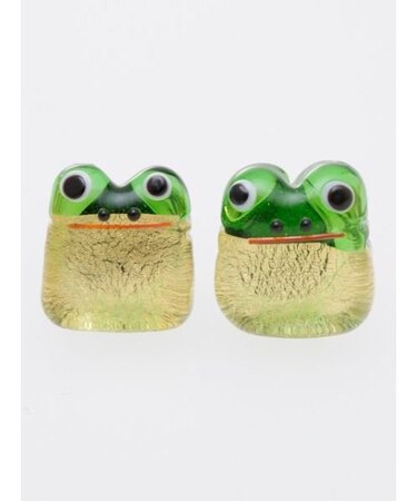 【カヤ】ガラス守りピアス