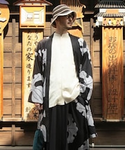 【カヤ】紋どりメンズ羽織