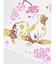 【カヤ】桜猫手拭