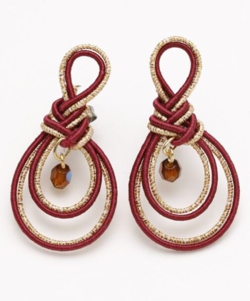 【カヤ】冥加(みょうが)結びピアス